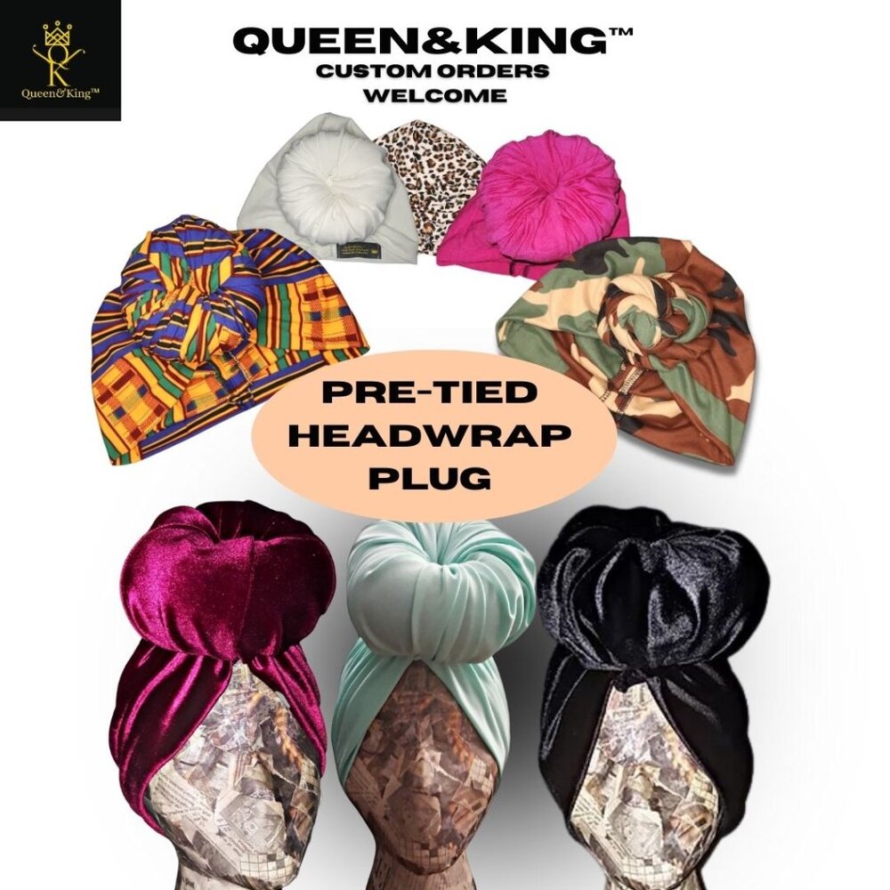 Place Your Pre-tied Headwrap (Custom Order)